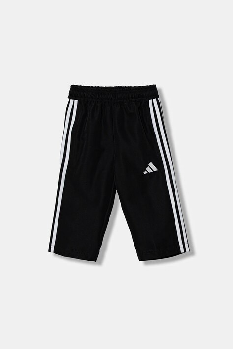 adidas Performance szorty dziecięce kolor czarny z aplikacją regulowana talia JD3045