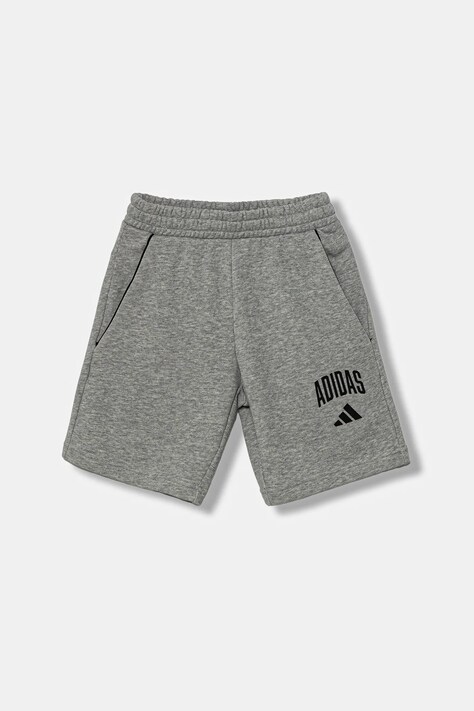 adidas szorty dziecięce kolor szary z nadrukiem JW2380