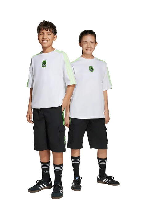 adidas Originals pantaloni scurți copii MINECRAFT culoarea negru, cu imprimeu, talie reglabila, KD9832