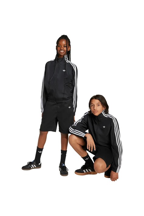 adidas Originals pantaloni scurți din bumbac pentru copii culoarea negru, uni, JX3887