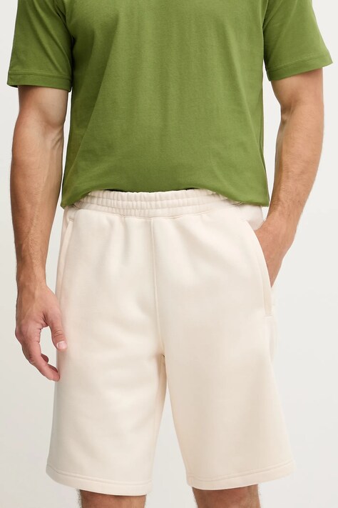 adidas Originals pantaloni scurți Essentials culoarea bej, JY6264