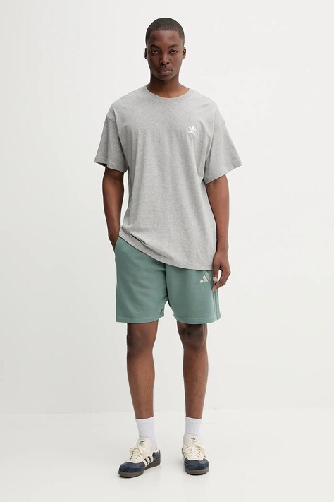 adidas pantaloni scurți din bumbac All SZN culoarea verde, JN0606
