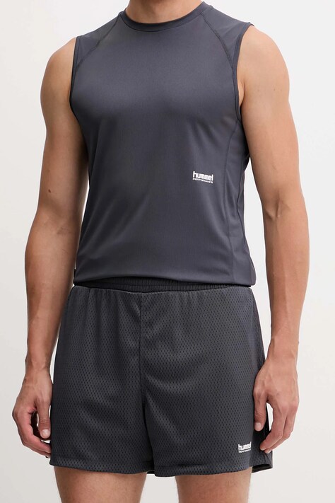 Hummel szorty sportowe męskie kolor szary 230359