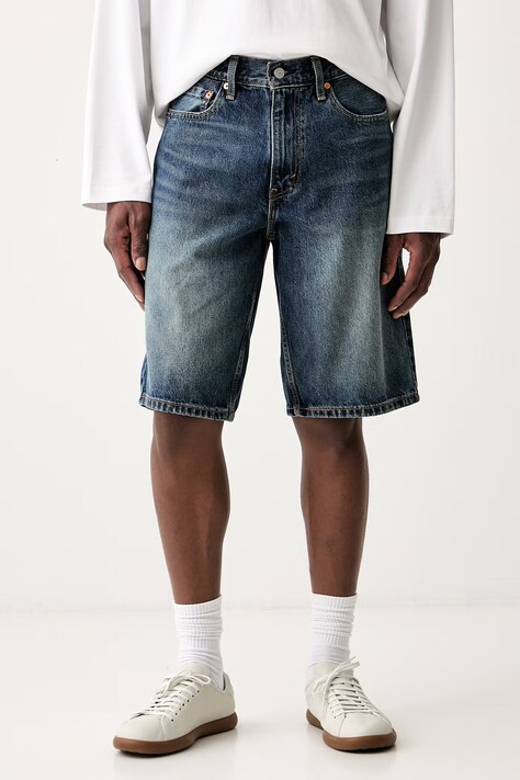 Levi's Szorty męskie jeansowe 469 LOOSE granatowe regular waist 39434
