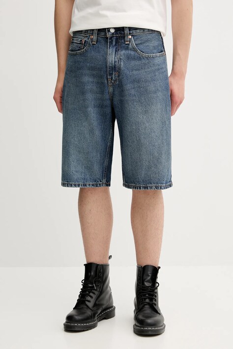 Levi's szorty jeansowe męskie kolor niebieski 39434