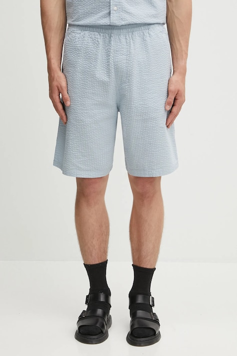 Carhartt WIP cotton shorts Toland blue color I035152.31SXX