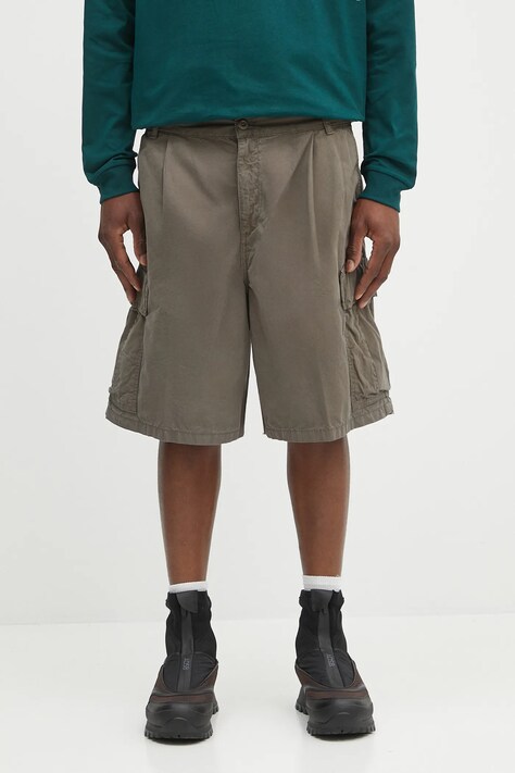 Carhartt WIP pantaloncini in cotone Cole Cargo uomo colore verde I035566.2ZZGD
