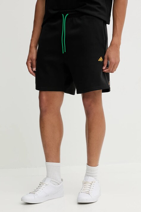 adidas pantaloni scurți din bumbac Fortnite culoarea negru, JV7963