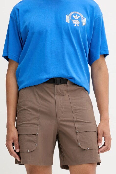 adidas Originals szorty Essentials męskie kolor brązowy JW1081