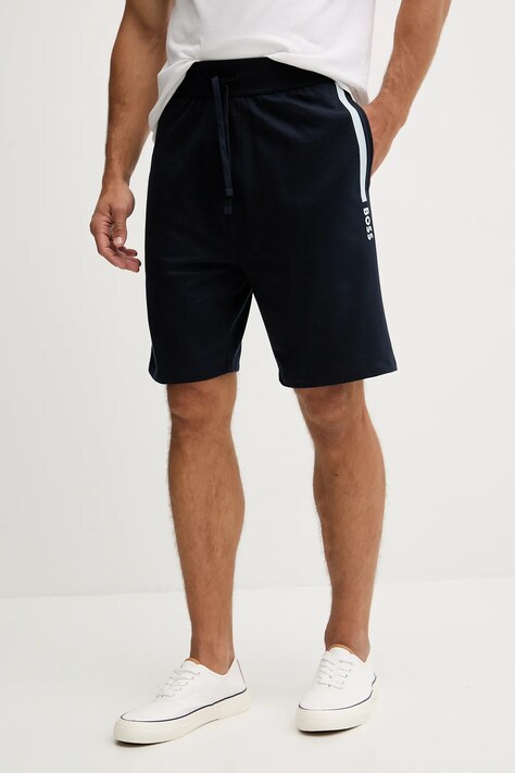 Homewear pamučne kratke hlače BOSS boja: tamno plava, 50545560