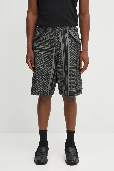 Kratke hlače NEIGHBORHOOD jq shemagh cargo short pants boja: crna, 251SPNH-PTM09
