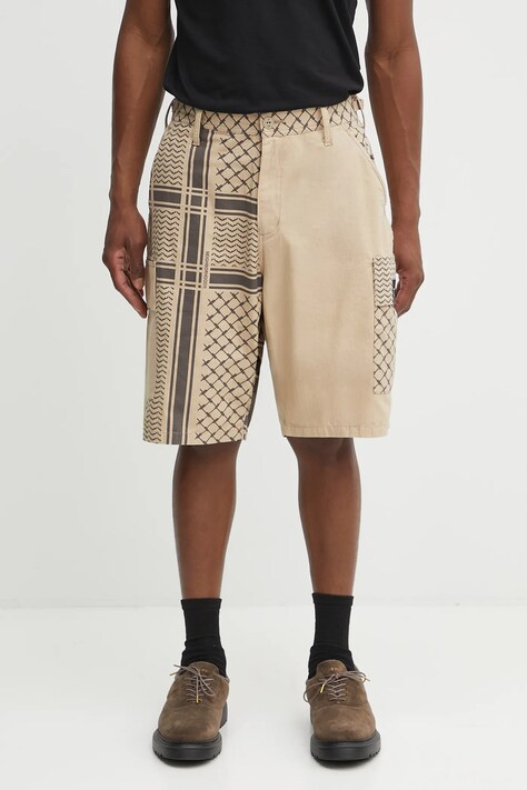 NEIGHBORHOOD szorty bawełniane pt shemagh bdu short pants męskie kolor beżowy 251UTNH-PTM02