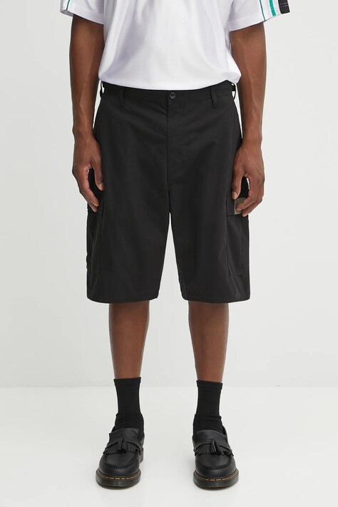 Βαμβακερό σορτσάκι NEIGHBORHOOD bdu short pants ανδρικό, χρώμα: μαύρο, 251SPNH-PTM05