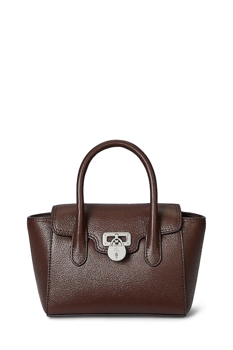 Кожаная сумочка Lauren Ralph Lauren цвет коричневый 431969349