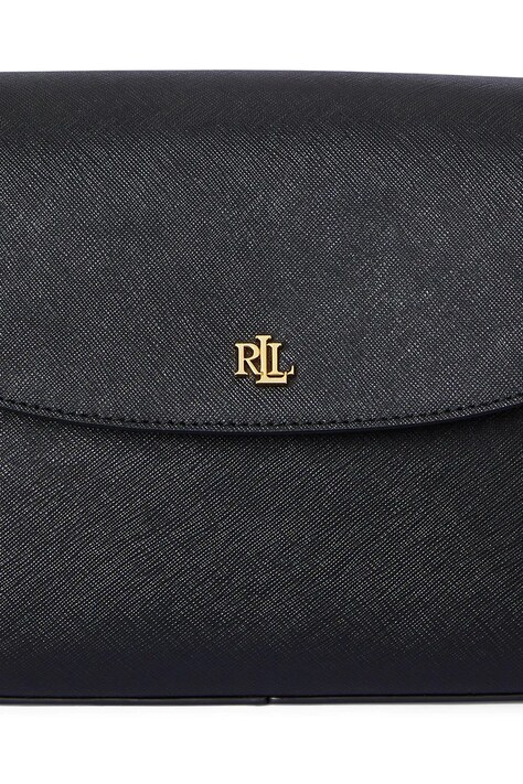 Шкіряна сумочка Lauren Ralph Lauren — AW25-TOD006, чорний — фото 5