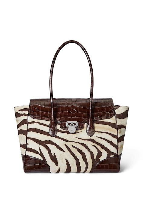 Lauren Ralph Lauren torebka kolor brązowy 431969469