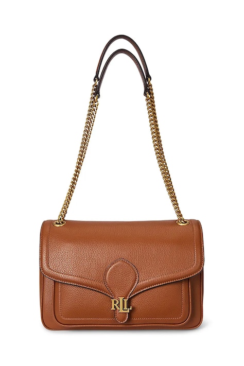 Lauren Ralph Lauren geantă de piele culoarea maro, 431974551