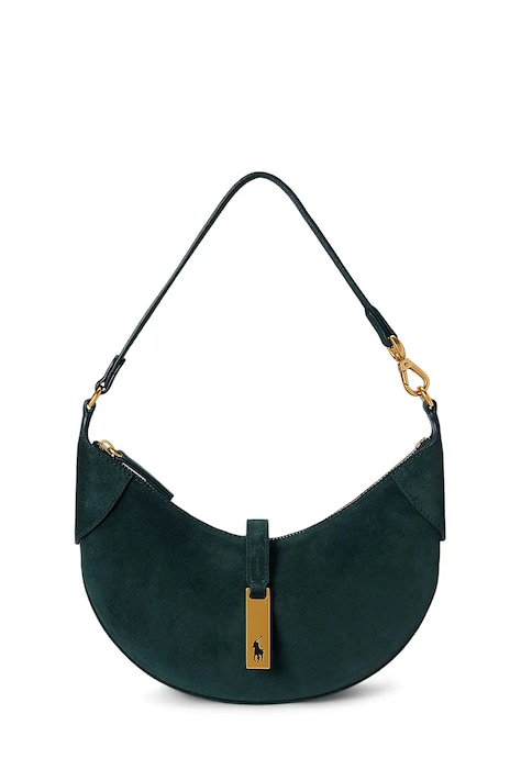 Polo Ralph Lauren torebka shopper damska zamszowa granatowa 428922880
