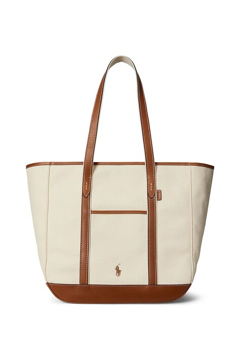 Polo Ralph Lauren torebka kolor beżowy 428968158