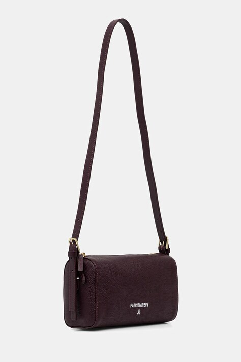 Patrizia Pepe poșetă de piele culoarea bordo, 8B0255 L001