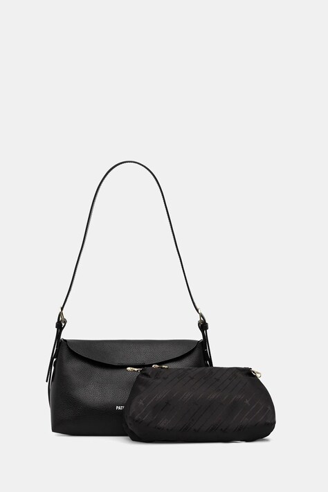Patrizia Pepe geantă de piele culoarea negru, 8B0256 L148