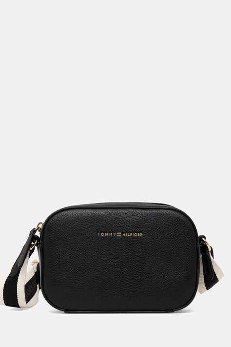 Kabelka Tommy Hilfiger čierna farba, AW0AW17450