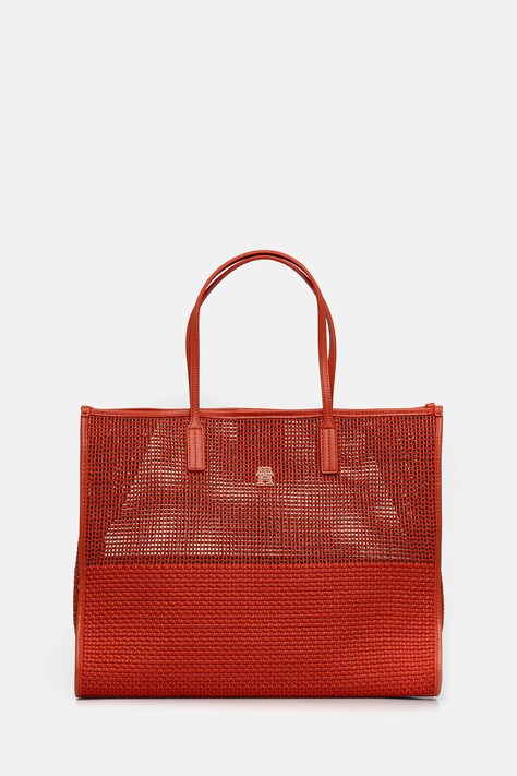 Tommy Hilfiger poșetă culoarea portocaliu, AW0AW17640