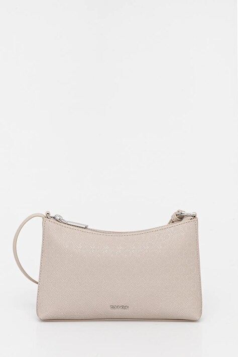 Calvin Klein poșetă culoarea bej, LV04F3099G
