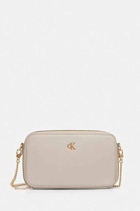 Calvin Klein poșetă culoarea bej, LV04K1086G