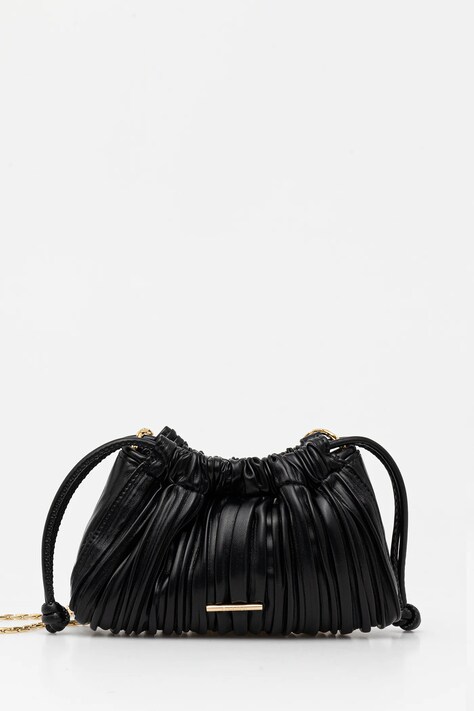 Τσάντα Calvin Klein χρώμα: μαύρο, LV04F3077G