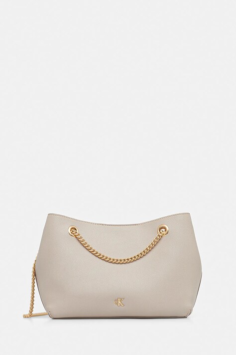 Calvin Klein geantă culoarea bej, LV04F3205G