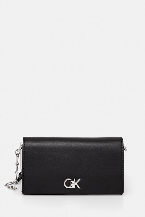 Kabelka Calvin Klein černá barva, LV04F3103G