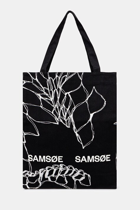 Samsoe Samsoe cotton handbag SAPRINT black color U25200001