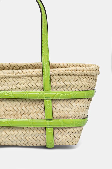 Сумка з рафії Tory Burch Ella — AW25-TOD06M, бежевий — фото 3