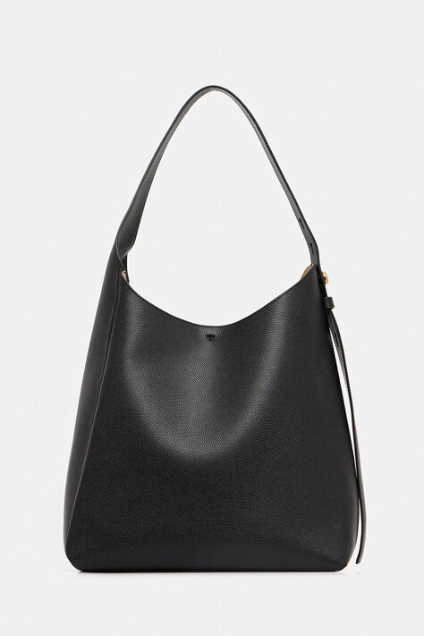 Tory Burch torebka skórzana Romy Hobo kolor czarny 170964-001