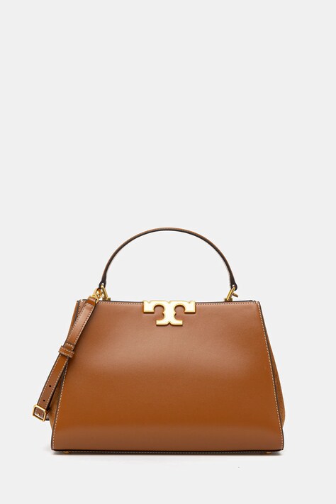 Tory Burch poșetă de piele Eleanor culoarea maro, 137312-201