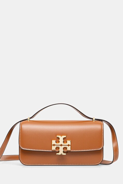 Tory Burch poșetă de piele Eleanor culoarea maro, 158734-200