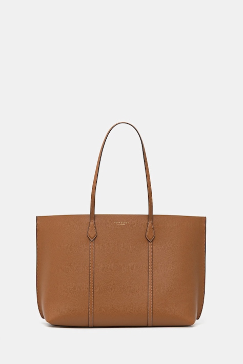 Tory Burch poșetă de piele Perry culoarea maro, 177235-200