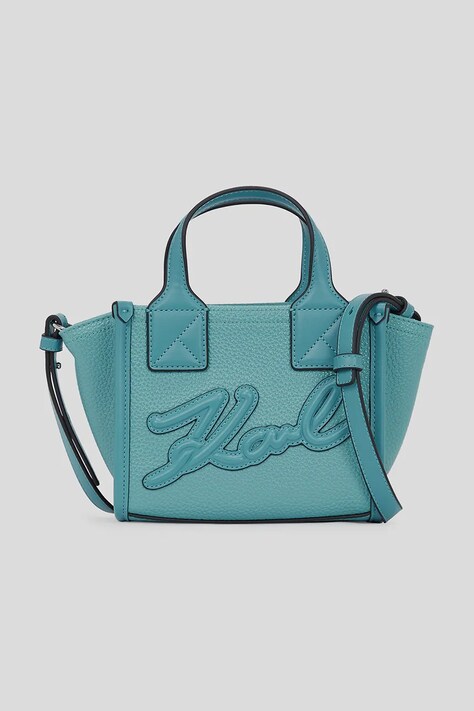 Karl Lagerfeld geantă culoarea turcoaz, A3W30028