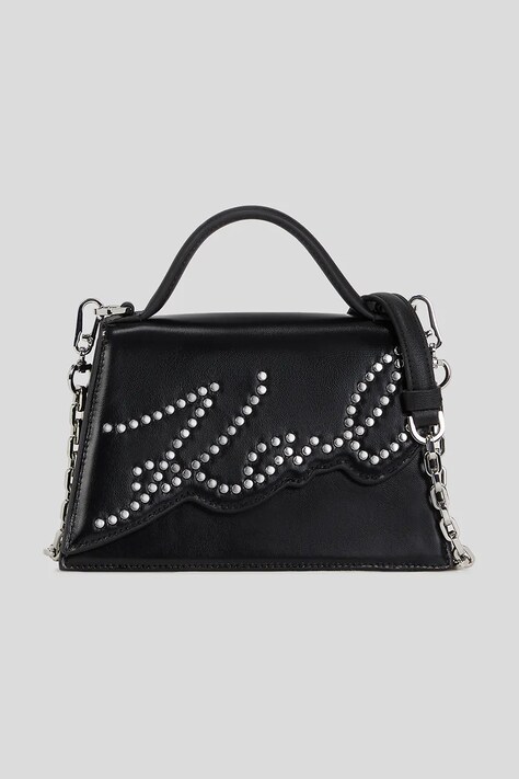 Кожаная сумочка Karl Lagerfeld цвет чёрный A3W30044
