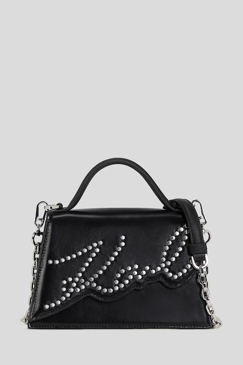 Кожаная сумочка Karl Lagerfeld цвет чёрный A3W30044