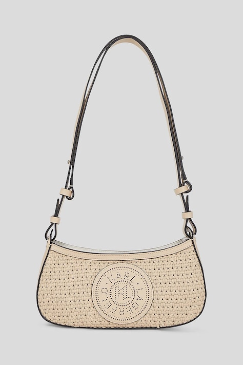 Кожаная сумочка Karl Lagerfeld цвет бежевый A3W30063