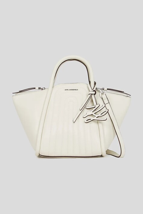 Karl Lagerfeld poșetă culoarea alb, A3W30260