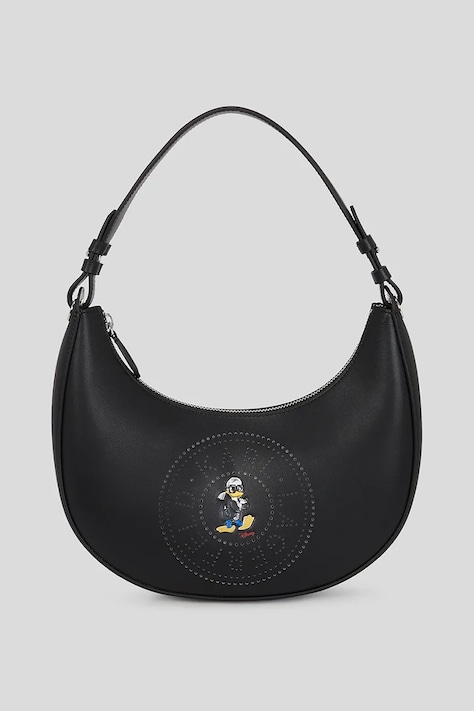Karl Lagerfeld geantă de piele KL X DISNEY culoarea negru, A3W30267