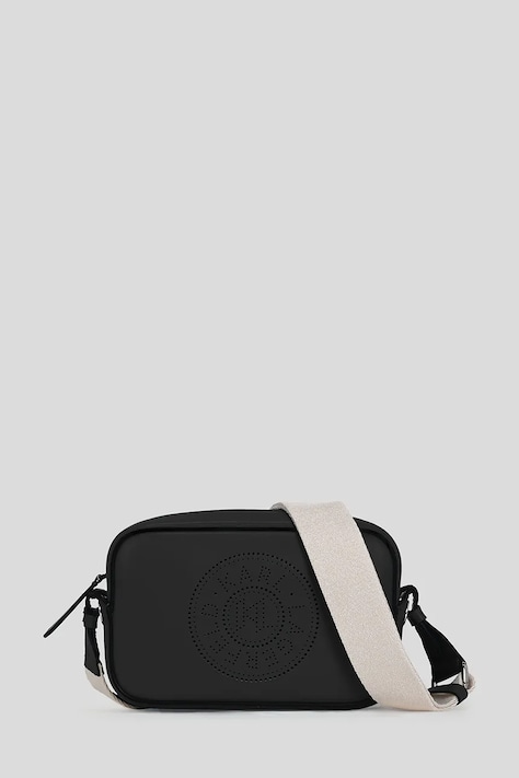 Karl Lagerfeld poșetă de piele K/CIRCLE culoarea negru, A3W30310