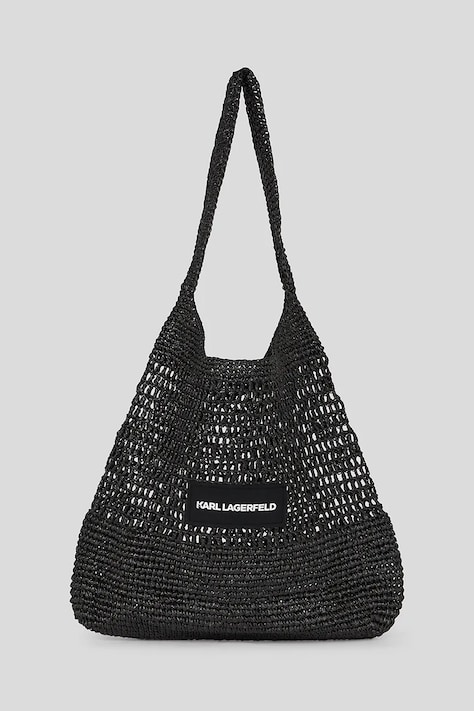 Plážová taška Karl Lagerfeld černá barva, A3W46033