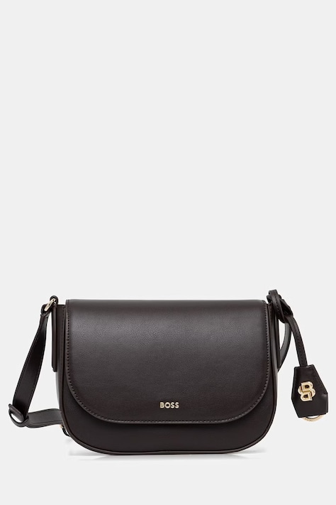 BOSS сумка crossbody для женщин кожаная NUMAH Saddle коричневая 50547756