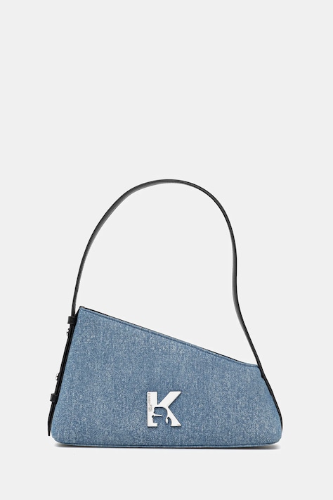 Kabelka Karl Lagerfeld Jeans modrá barva, A3W30238