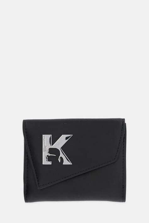 Karl Lagerfeld Jeans portfel skórzany damski kolor czarny A3W32068