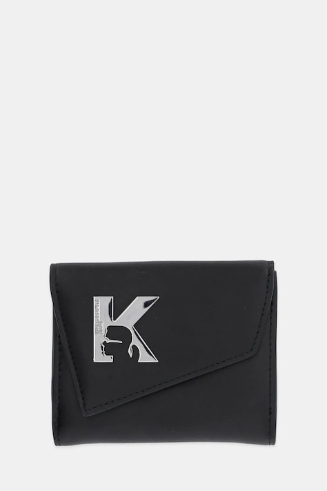 Usnjena denarnica Karl Lagerfeld Jeans ženska, črna barva, A3W32068